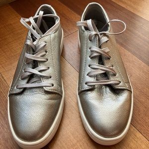 Timberland Teya Silver Full Grain Leather sneakers